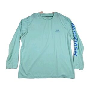 Bassdash Fishing Performance Shirt Men's Size 3XL Blue Long Sleeve‎